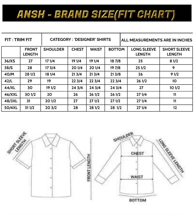 Designer formal shirts for men in india