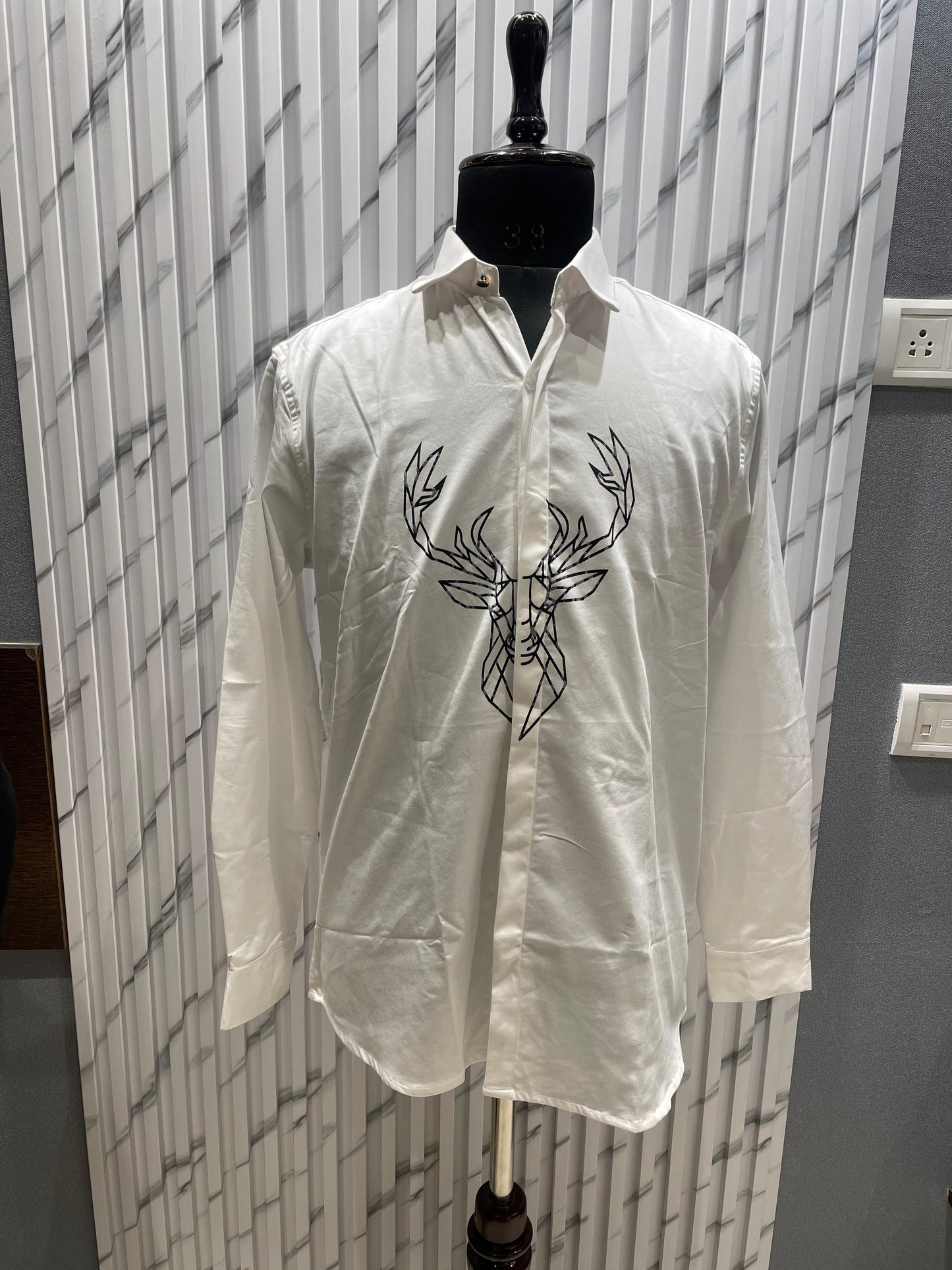 Designer Deer Stone - White