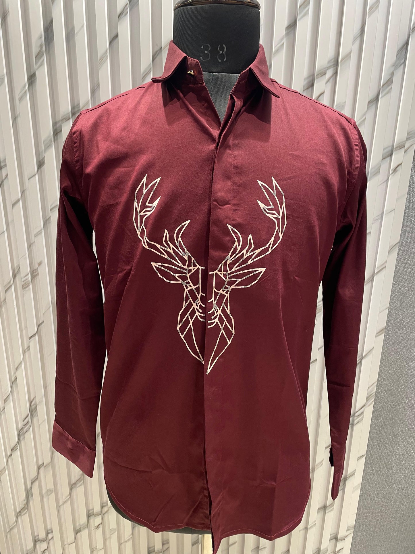 Designer Deer Stone - Maroon