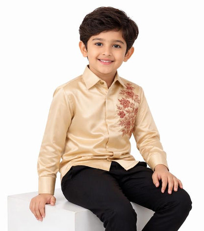 GOLDEN FLORAL SHIRT