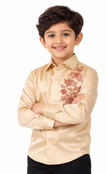 GOLDEN FLORAL SHIRT