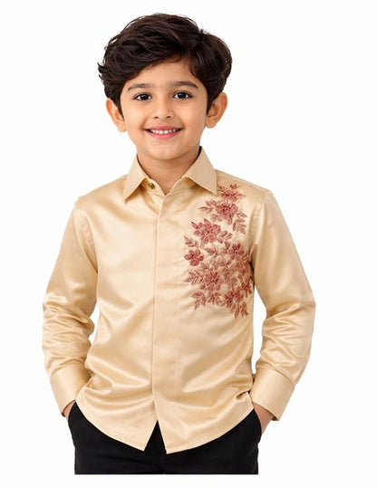 GOLDEN FLORAL SHIRT