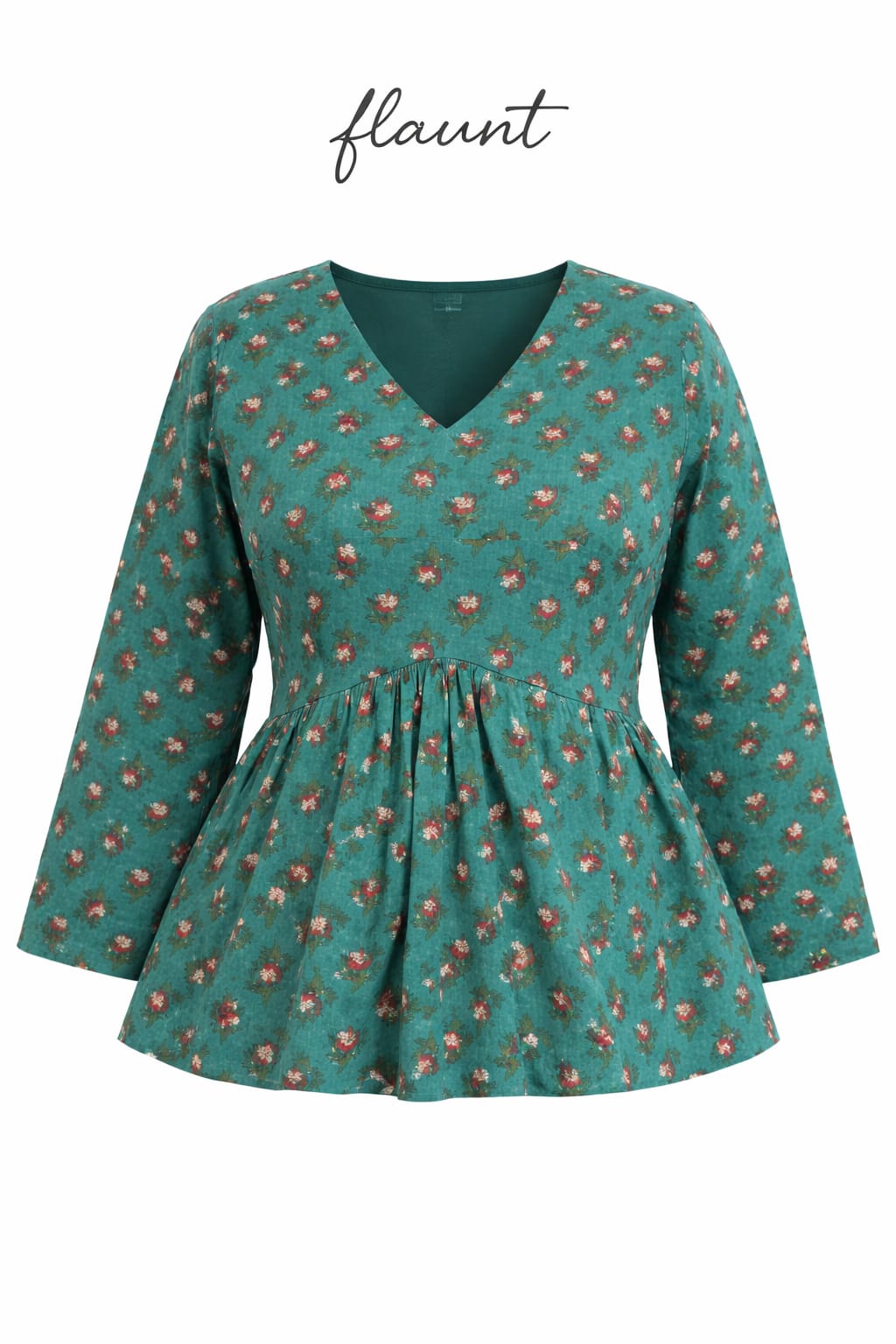 FLAUNT - FLORAL PEPLUM TOP