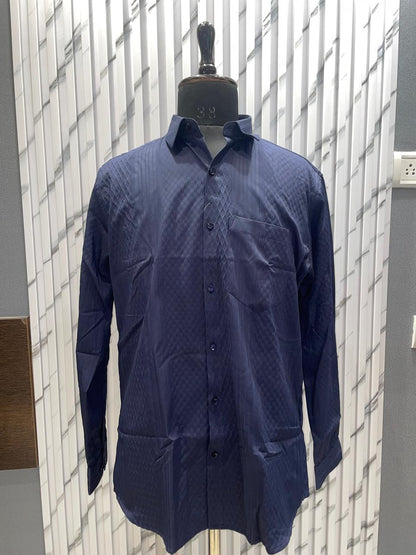Designer Plain Shirt - Blue