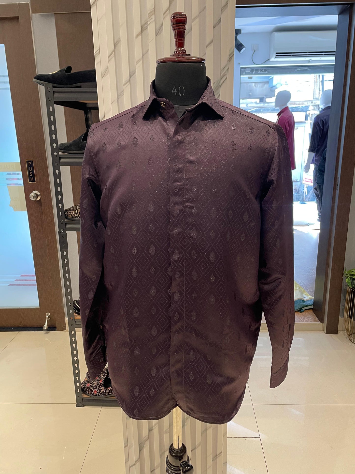 Ansh plain designer shirt