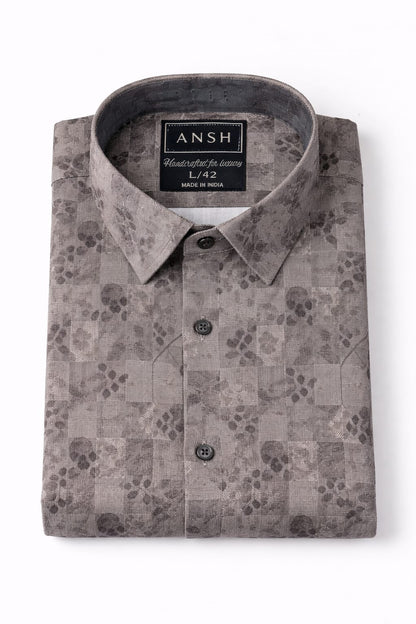 Classic grey pattern shirt