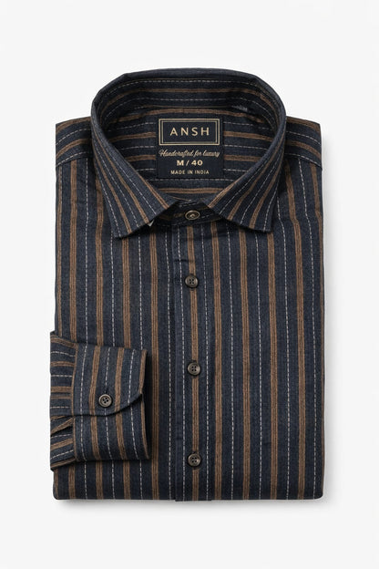 Vertical stripe shirt