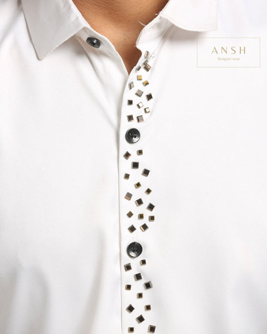 Shimmer On Lines - ANSHDesigner shirt